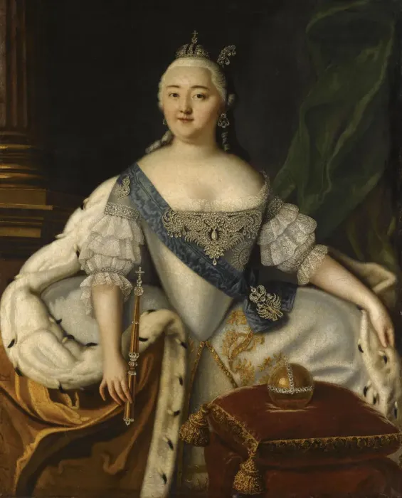 Framed Print : Portrait of Empress Elisabeth (1709-1762). Artist: Caravaque, Louis (1684-1754) Framed Print : Portrait of Empress Elisabeth (1709-1762). Artist: Caravaque, Louis (1684-1754)