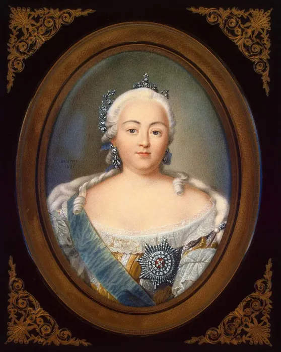 Framed Print : Portrait of Empress Elisabeth Petrovna (1709-1762). Artist: Benner, Jean-Henri (1776-1836) Framed Print : Portrait of Empress Elisabeth Petrovna (1709-1762). Artist: Benner, Jean-Henri (1776-1836)