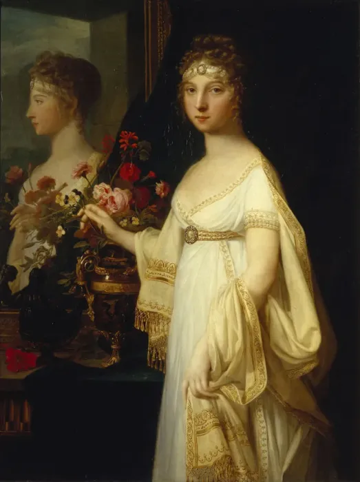 Framed Print : Portrait of Empress Elizabeth Alexeievna, Princess Louise of Baden (1779-1826), 1802. Artist: Monnier, Jean Laurent (1743 / 46-1808) Framed Print : Portrait of Empress Elizabeth Alexeievna, Princess Louise of Baden (1779-1826), 1802. Artist: Monnier, Jean Laurent (1743 / 46-1808)