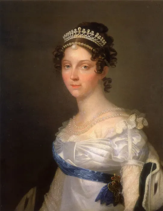 Framed Print : Portrait of Empress Elizabeth Alexeievna, Princess Louise of Baden (1779-1826), after 1806. Artist: Anonymous Framed Print : Portrait of Empress Elizabeth Alexeievna, Princess Louise of Baden (1779-1826), after 1806. Artist: Anonymous