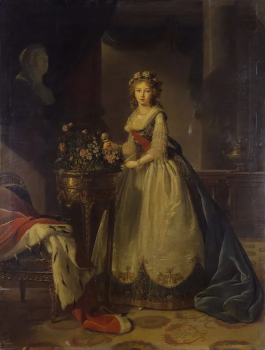 Framed Print : Portrait of Empress Elizabeth Alexeievna, Princess Louise of Baden (1779-1826), 1795. Artist: Vigee-Lebrun, Marie Louise Elisabeth (1755-1842) Framed Print : Portrait of Empress Elizabeth Alexeievna, Princess Louise of Baden (1779-1826), 1795. Artist: Vigee-Lebrun, Marie Louise Elisabeth (1755-1842)