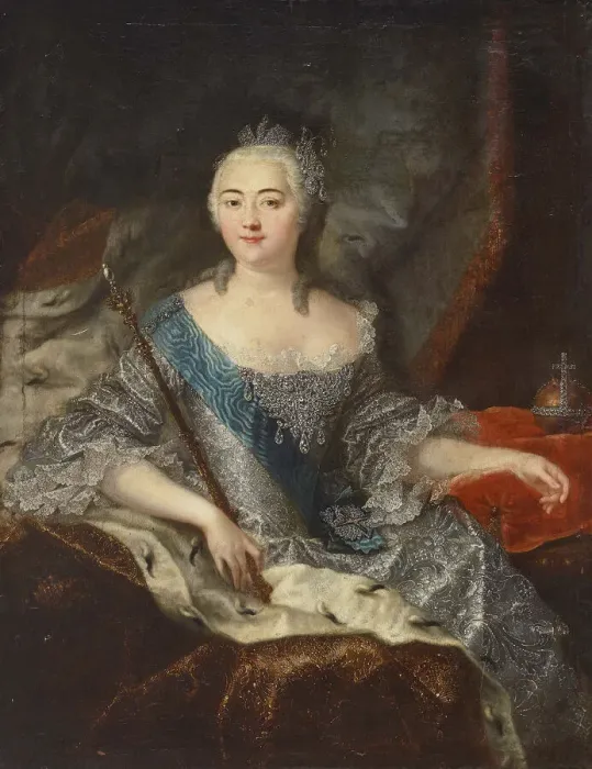 Framed Print : Portrait of Empress Elizabeth of Russia (1709-1762), 1740s Framed Print : Portrait of Empress Elizabeth of Russia (1709-1762), 1740s
