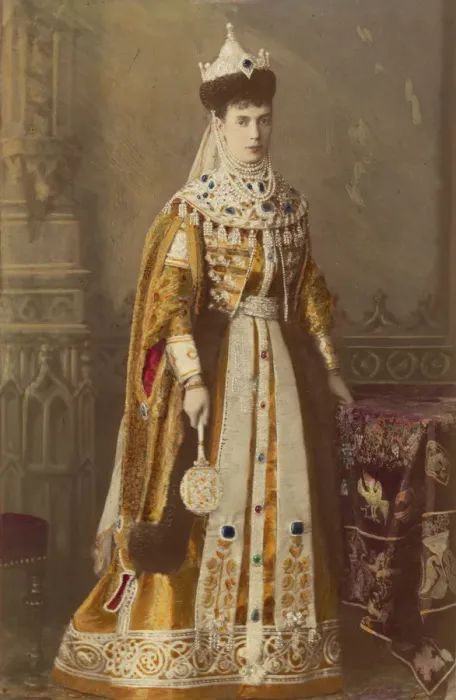 Framed Print : Portrait of Empress Maria Fyodorovna, Princess Dagmar of Denmark (1847-1928), 1883