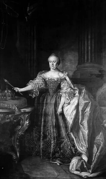 Portrait of Empress Maria Theresa, 1766. Creator: Christian Kollonitsch