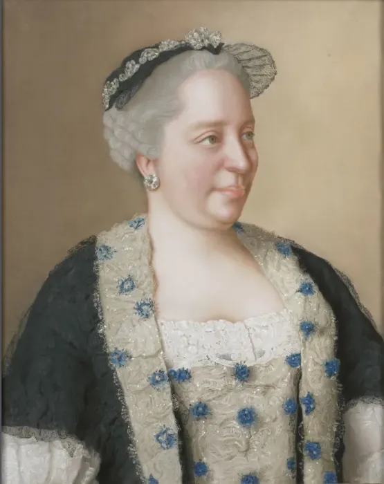 Framed Print : Portrait of Empress Maria Theresia of Austria (1717-1780), 1762. Artist: Liotard, Jean-Etienne (1702-1789) Framed Print : Portrait of Empress Maria Theresia of Austria (1717-1780), 1762. Artist: Liotard, Jean-Etienne (1702-1789)