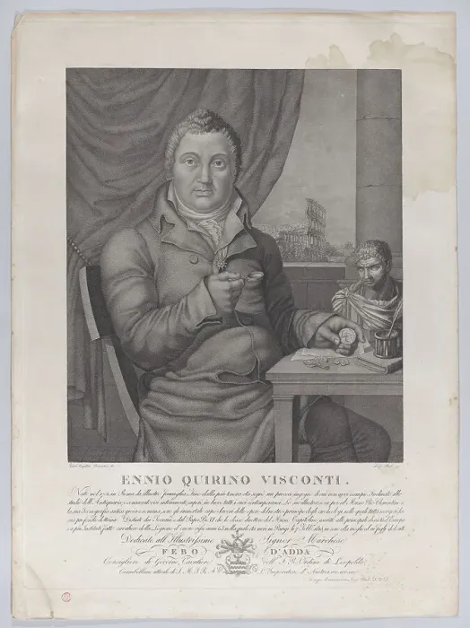 Framed Print : Portrait of Ennio Quirino Visconti, 1827. Creator: Luigi Rados Framed Print : Portrait of Ennio Quirino Visconti, 1827. Creator: Luigi Rados