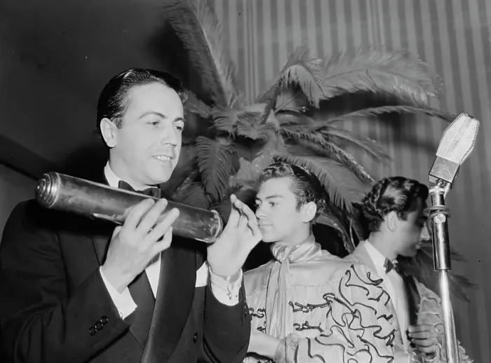 Framed Print : Portrait of Enric Madriguera, New York, N.Y.(?), ca. June 1947. Creator: William Paul Gottlieb Framed Print : Portrait of Enric Madriguera, New York, N.Y.(?), ca. June 1947. Creator: William Paul Gottlieb
