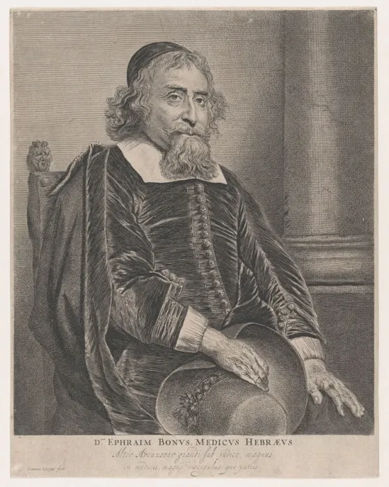Framed Print : Portrait of Ephraim Bonus, physician, 17th century. Creator: Jan Lievens Framed Print : Portrait of Ephraim Bonus, physician, 17th century. Creator: Jan Lievens