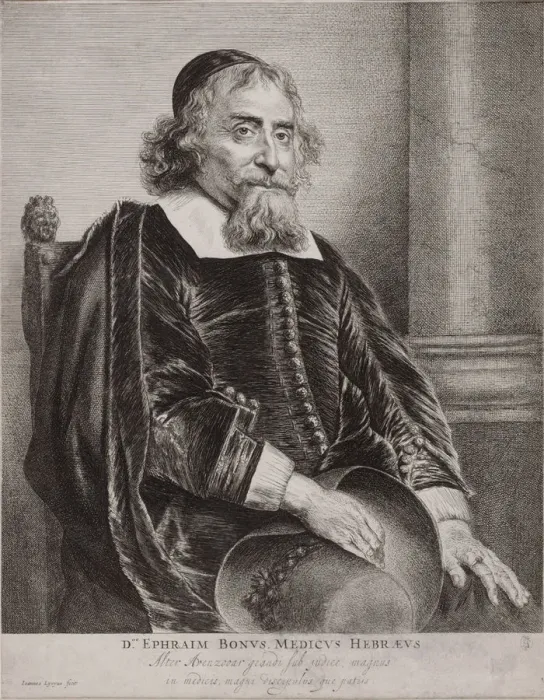 Framed Print : Portrait of Ephraim Bueno. Artist: Lievens, Jan (1607-1674) Framed Print : Portrait of Ephraim Bueno. Artist: Lievens, Jan (1607-1674)