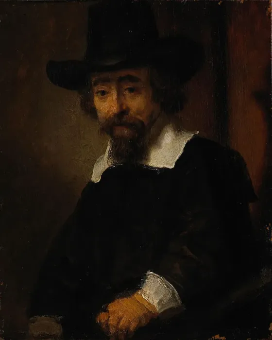 Framed Print : Portrait of Ephraim Bueno. Artist: Rembrandt van Rhijn (1606-1669) Framed Print : Portrait of Ephraim Bueno. Artist: Rembrandt van Rhijn (1606-1669)