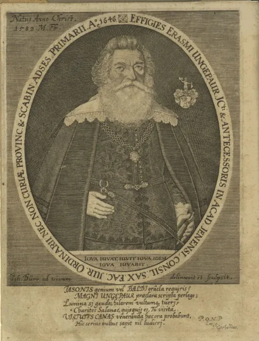 Framed Print : Portrait of Erasmus Ungebaur (1582-1659), 1660 Framed Print : Portrait of Erasmus Ungebaur (1582-1659), 1660