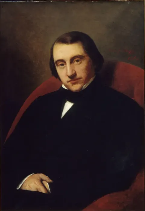 Framed Print : Portrait of Ernest Renan (1823-1892), 1860. Creator: Scheffer, Henry (1798-1862) Framed Print : Portrait of Ernest Renan (1823-1892), 1860. Creator: Scheffer, Henry (1798-1862)