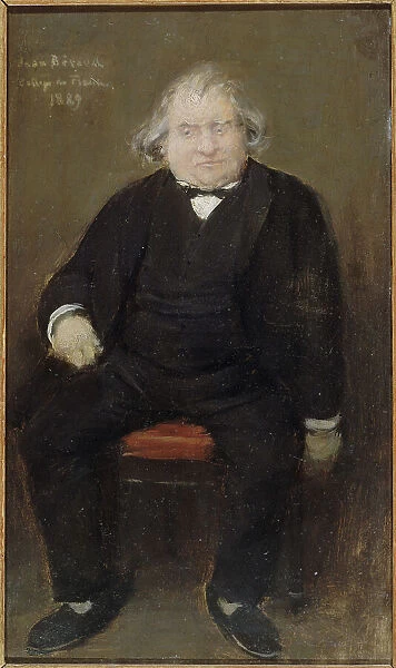 Portrait of Ernest Renan (1823-1892), philosopher, 1889. Creator: Jean Beraud