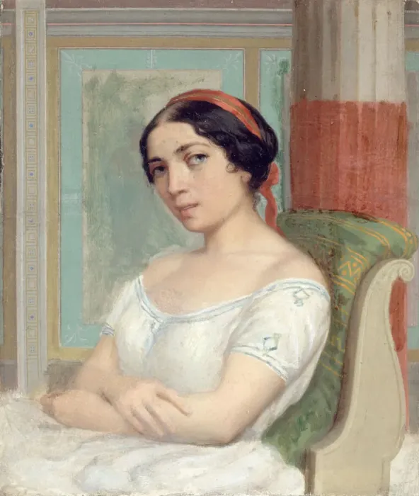 Framed Print : Portrait of Ernesta Grisi (1816-1895). Creator: Anonymous Framed Print : Portrait of Ernesta Grisi (1816-1895). Creator: Anonymous