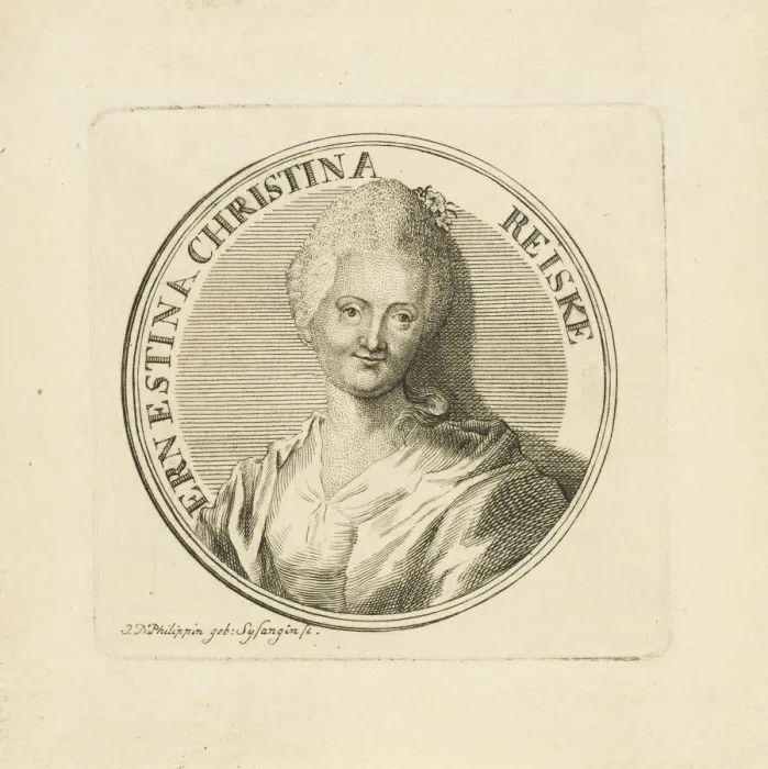 Framed Print : Portrait of Ernestine Christine Reiske, nee Müller (1735-1798), c. 1780 Framed Print : Portrait of Ernestine Christine Reiske, nee Müller (1735-1798), c. 1780