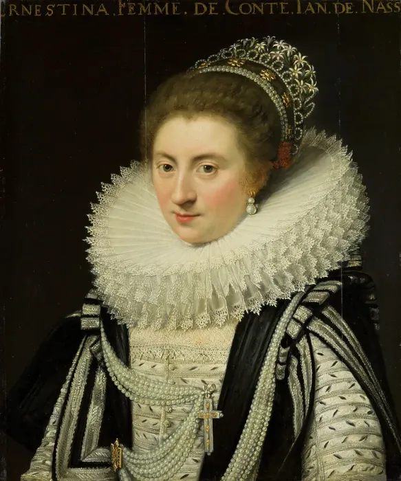Framed Print : Portrait of Ernestine Yolande (1594-1663), Princess of Ligne, 1618. Creator: Jan Anthonisz van Ravesteyn Framed Print : Portrait of Ernestine Yolande (1594-1663), Princess of Ligne, 1618. Creator: Jan Anthonisz van Ravesteyn