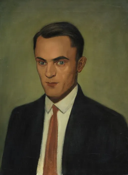 Framed Print : Portrait of Erwin Hildinger, 1928. Creator: Scholz, Georg (1890-1945) Framed Print : Portrait of Erwin Hildinger, 1928. Creator: Scholz, Georg (1890-1945)