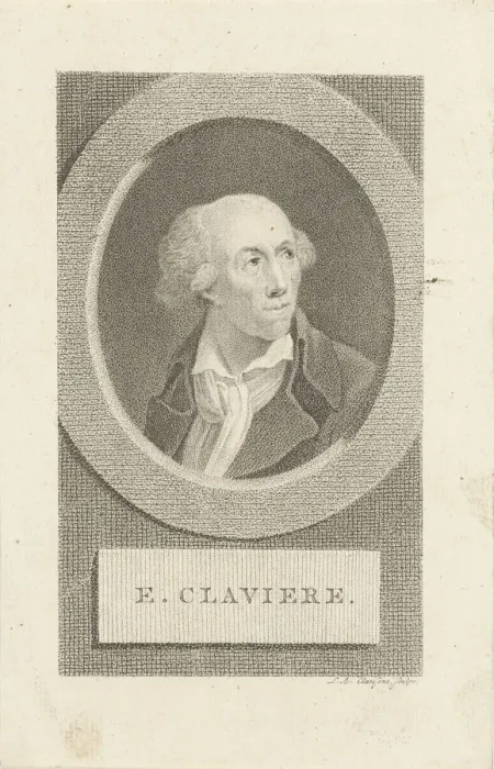 Framed Print : Portrait of Etienne Claviere (1735-1793), 1790s Framed Print : Portrait of Etienne Claviere (1735-1793), 1790s