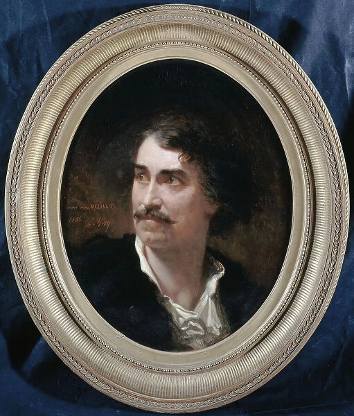 Portrait of Étienne Mélingue (1808-1875), actor and sculptor, 1856. Creator: Adolphe Yvon