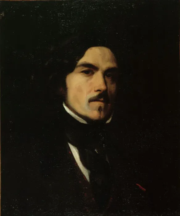 Framed Print : Portrait of Eugène Delacroix (1798-1863), painter, c1840. Creator: Charles-Emile-Callande de Champmartin Framed Print : Portrait of Eugène Delacroix (1798-1863), painter, c1840. Creator: Charles-Emile-Callande de Champmartin