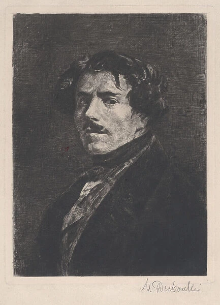 Portrait of Eugene Delacroix, 1889. Creator: Marcellin-Gilbert Desboutin