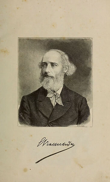 Portrait of Eugene Viollet-le-Duc (1814-1879), 1879. Creator: Belyankin, Lavr Lavrovich