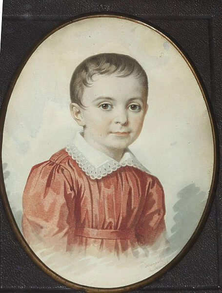Portrait of Eugenia Kochubey as child, 1849. Creator: Hampeln, Carl, von (1794-after 1880)