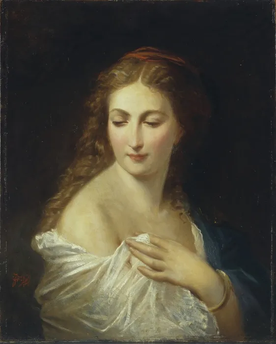 Framed Print : Portrait of Eugenie de Montijo (1826-1920), Empress of the French, Third Quarter of 19th century. Creator: Winterhalter, Franz Xavier (1805-1873) Framed Print : Portrait of Eugenie de Montijo (1826-1920), Empress of the French, Third Quarter of 19th century. Creator: Winterhalter, Franz Xavier (1805-1873)