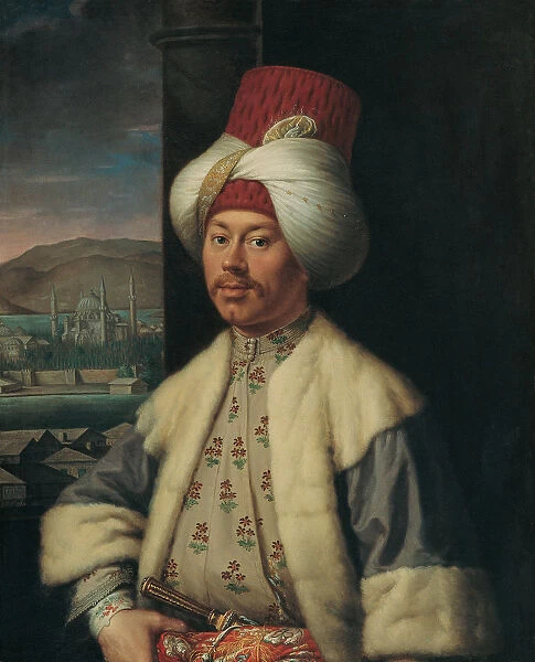 Portrait of An European in Turkish Costume, Second Half of the 18th cen Artist: Favray, Antoine de (1706-1791)