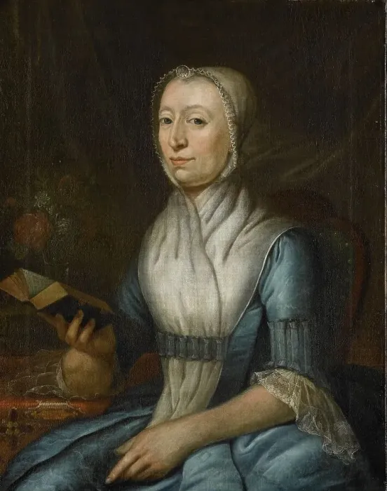 Framed Print : Portrait of Eva Goudriaan-de Veer, 1776. Creator: Cornelis van Cuylenburg Framed Print : Portrait of Eva Goudriaan-de Veer, 1776. Creator: Cornelis van Cuylenburg