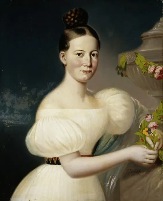 Framed Print : Portrait of Eva Törngren, 1830-1834. Creator: Johan Erik Lindh Framed Print : Portrait of Eva Törngren, 1830-1834. Creator: Johan Erik Lindh