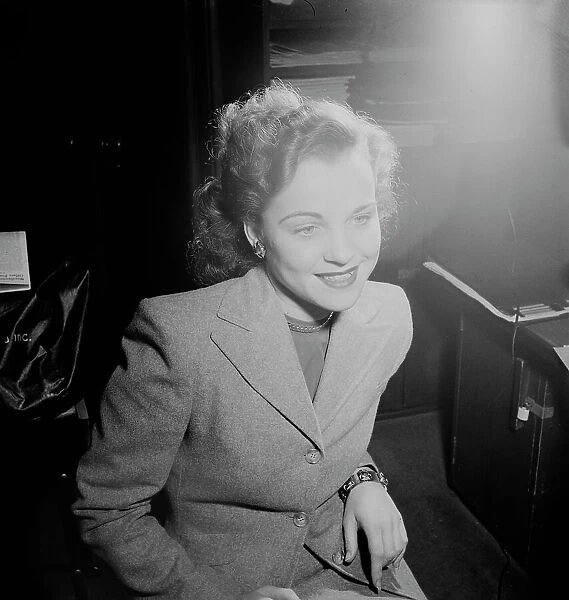 Portrait of Eve Young, ca. Jan. 1947. Creator: William Paul Gottlieb