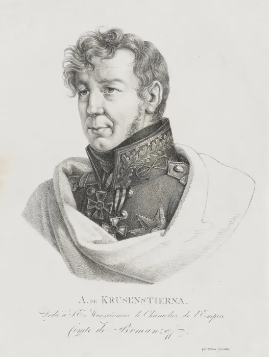 Framed Print : Portrait of the Explorer Admiral Ivan (Adam) Krusenstern (1770-1846) Framed Print : Portrait of the Explorer Admiral Ivan (Adam) Krusenstern (1770-1846)