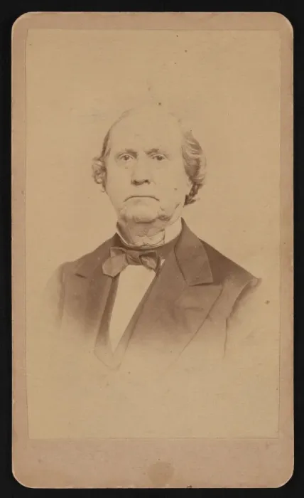 Framed Print : Portrait of Ezra Bartlett French (1810-1880), Before 1880. Creator: Edgar J Pullman Framed Print : Portrait of Ezra Bartlett French (1810-1880), Before 1880. Creator: Edgar J Pullman
