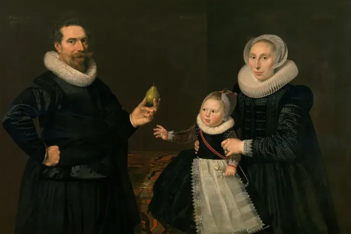 Framed Print : Portrait of a Family, 1620. Creator: Cornelis Pietersz. van der Voort Framed Print : Portrait of a Family, 1620. Creator: Cornelis Pietersz. van der Voort