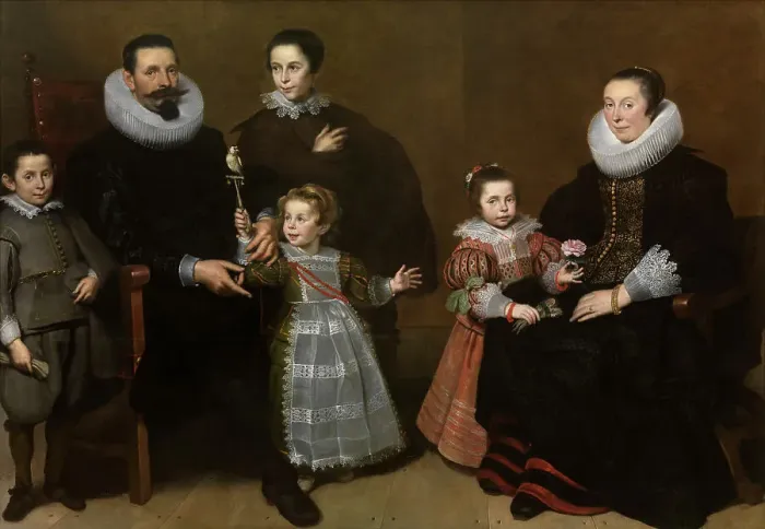 Framed Print : Portrait of a Family, 1631. Creator: Cornelis de Vos Framed Print : Portrait of a Family, 1631. Creator: Cornelis de Vos