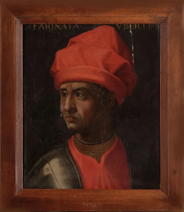 Framed Print : Portrait of Farinata degli Uberti (1212-1264). Creator: Dell'Altissimo, Cristofano (1525-1605)