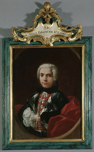 Portrait of Farinelli (Carlo Broschi, known as) 1705-1782, soprano, c1740. Creator: Jacopo Amigoni