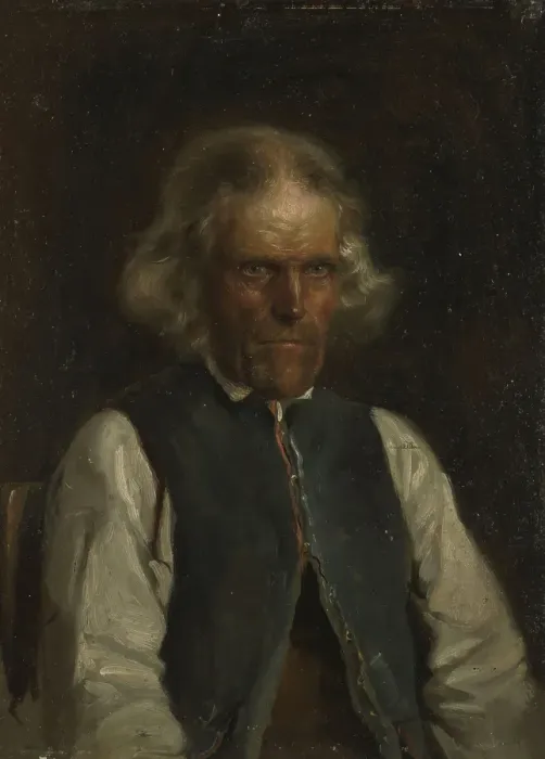 Framed Print : Portrait of a Farmer from Voss, 1855. Creator: Adolph Tidemand Framed Print : Portrait of a Farmer from Voss, 1855. Creator: Adolph Tidemand