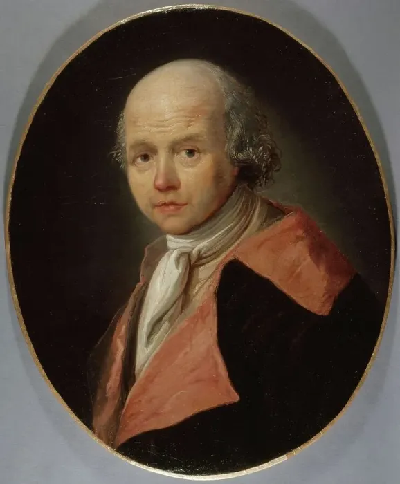Framed Print : Portrait of Father Athanase Auger (1734-1792), philologist and literator, 1792. Creator: Francois Bonneville Framed Print : Portrait of Father Athanase Auger (1734-1792), philologist and literator, 1792. Creator: Francois Bonneville