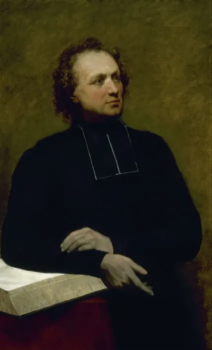 Framed Print : Portrait of Father Gaspard Deguerry, c1845. Creator: Ary Scheffer Framed Print : Portrait of Father Gaspard Deguerry, c1845. Creator: Ary Scheffer