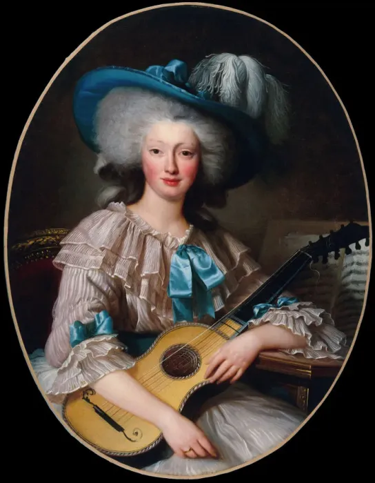 Framed Print : Portrait de Felicite-Louise de Frezals (1765-1854)