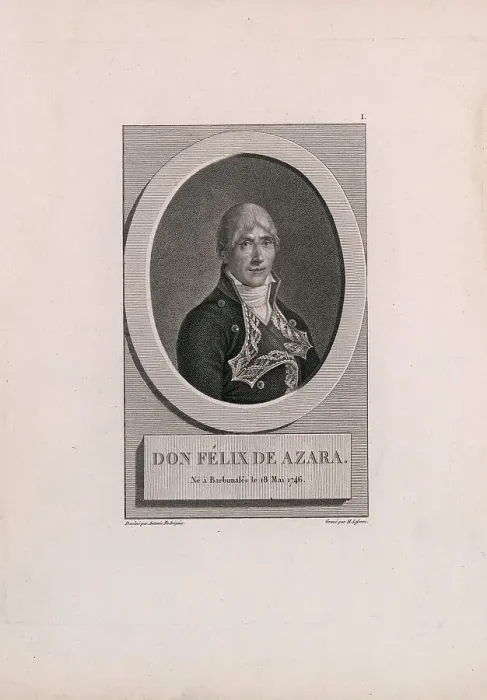 Framed Print : Portrait of Félix de Azara y Perera (1746-1821), 1806. Creator: Rodríguez Onofre, Antonio (1765-ca. 1825) Framed Print : Portrait of Félix de Azara y Perera (1746-1821), 1806. Creator: Rodríguez Onofre, Antonio (1765-ca. 1825)