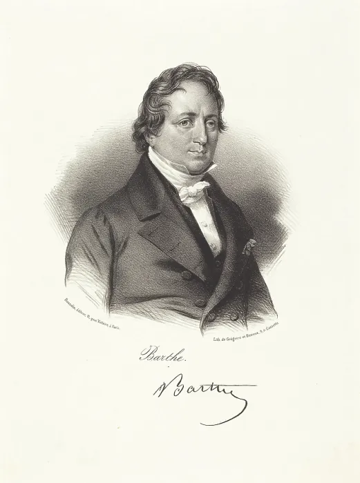 Framed Print : Portrait of Felix Barthe (1795-1863). Creator: Gregoire et Deneux (active 1842-1860) Framed Print : Portrait of Felix Barthe (1795-1863). Creator: Gregoire et Deneux (active 1842-1860)