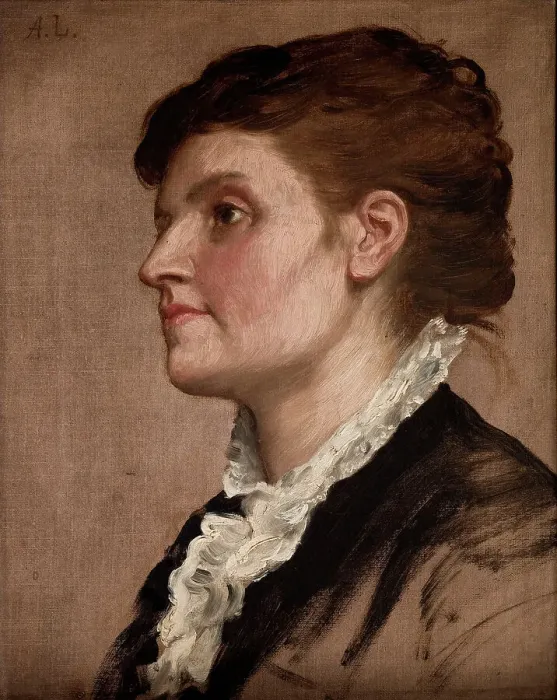 Framed Print : Portrait de femme, c1880. Creator: Alphonse Legros Framed Print : Portrait de femme, c1880. Creator: Alphonse Legros