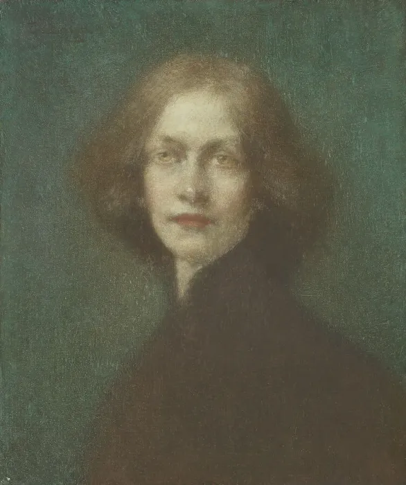 Framed Print : Portrait de femme, c.1908. Creator: Eugene Loup Framed Print : Portrait de femme, c.1908. Creator: Eugene Loup