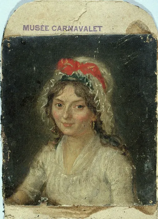 Framed Print : Portrait de femme d'époque révolutionnaire, c1790. Creator: Ecole Francaise Framed Print : Portrait de femme d'époque révolutionnaire, c1790. Creator: Ecole Francaise
