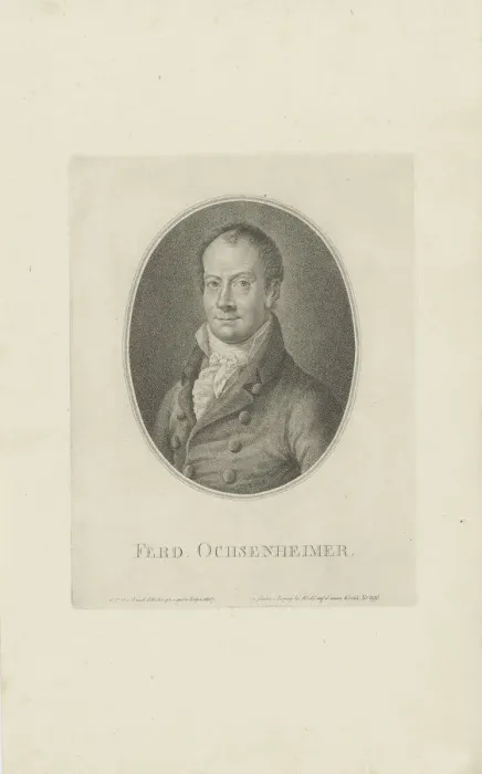 Framed Print : Portrait of Ferdinand Ochsenheimer (1767-1822), 1807. Creator: Riedel, Carl Traugott (1769-c Framed Print : Portrait of Ferdinand Ochsenheimer (1767-1822), 1807. Creator: Riedel, Carl Traugott (1769-c