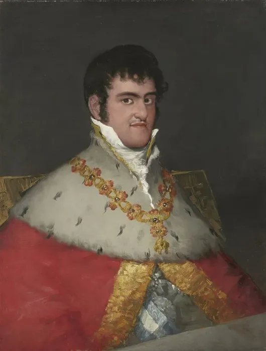 Framed Print : Portrait of Ferdinand VII, 1814. Creator: Francisco Goya Framed Print : Portrait of Ferdinand VII, 1814. Creator: Francisco Goya