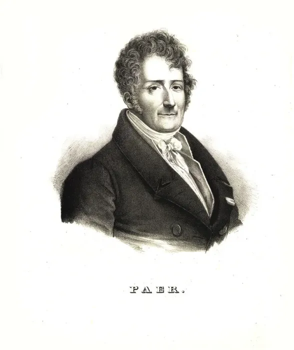 Framed Print : Portrait of Ferdinando Paer (1771-1839), c. 1830 Framed Print : Portrait of Ferdinando Paer (1771-1839), c. 1830